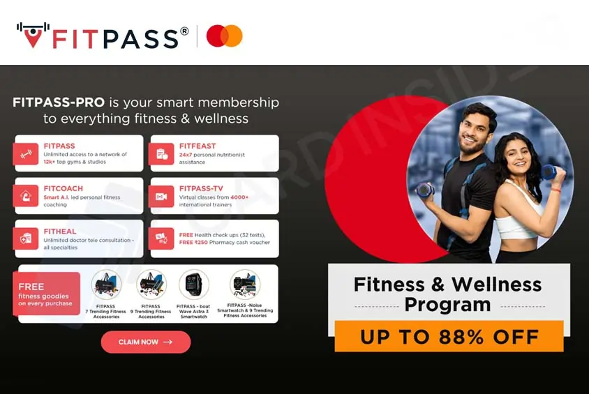 World Mastercard Credit Card Can Get You Up to 88% Off on FITPASS Pro Membership
